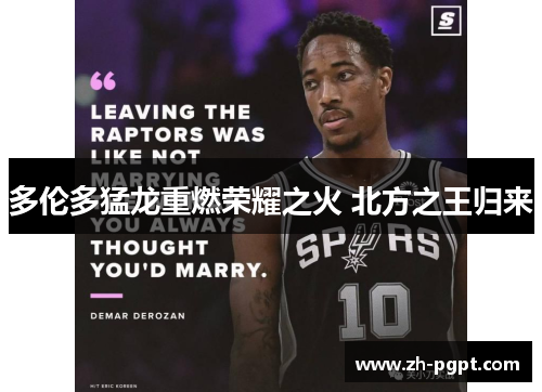 多伦多猛龙重燃荣耀之火 北方之王归来