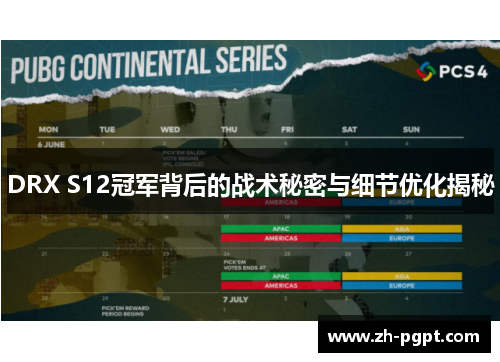 DRX S12冠军背后的战术秘密与细节优化揭秘